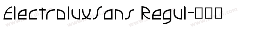 ElectroluxSans Regul字体转换